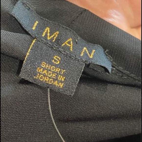 NWT Iman Black high low wrap style dress size small - Picture 2 of 4